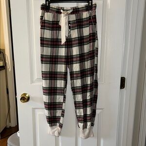 A&F Plaid Lounge Pants with Drawstring